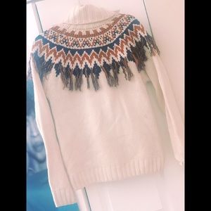 White Printed Sweater